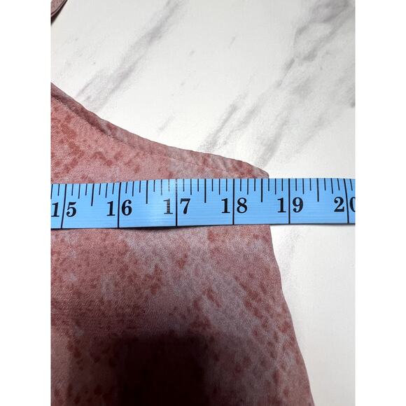 Snakeskin Pattern Tank top in Peach Pink A New Day Y2K Woven Cami Medium - Picture 7 of 8